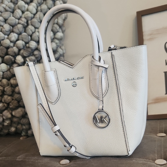 Michael Kors Mae Small Satchel/Crossbody Bag - Picture 3 of 13